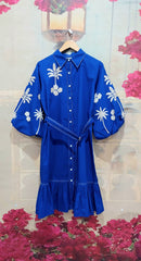 PICHWAI EMBROIDERY BOTTOM FRILL DRESS