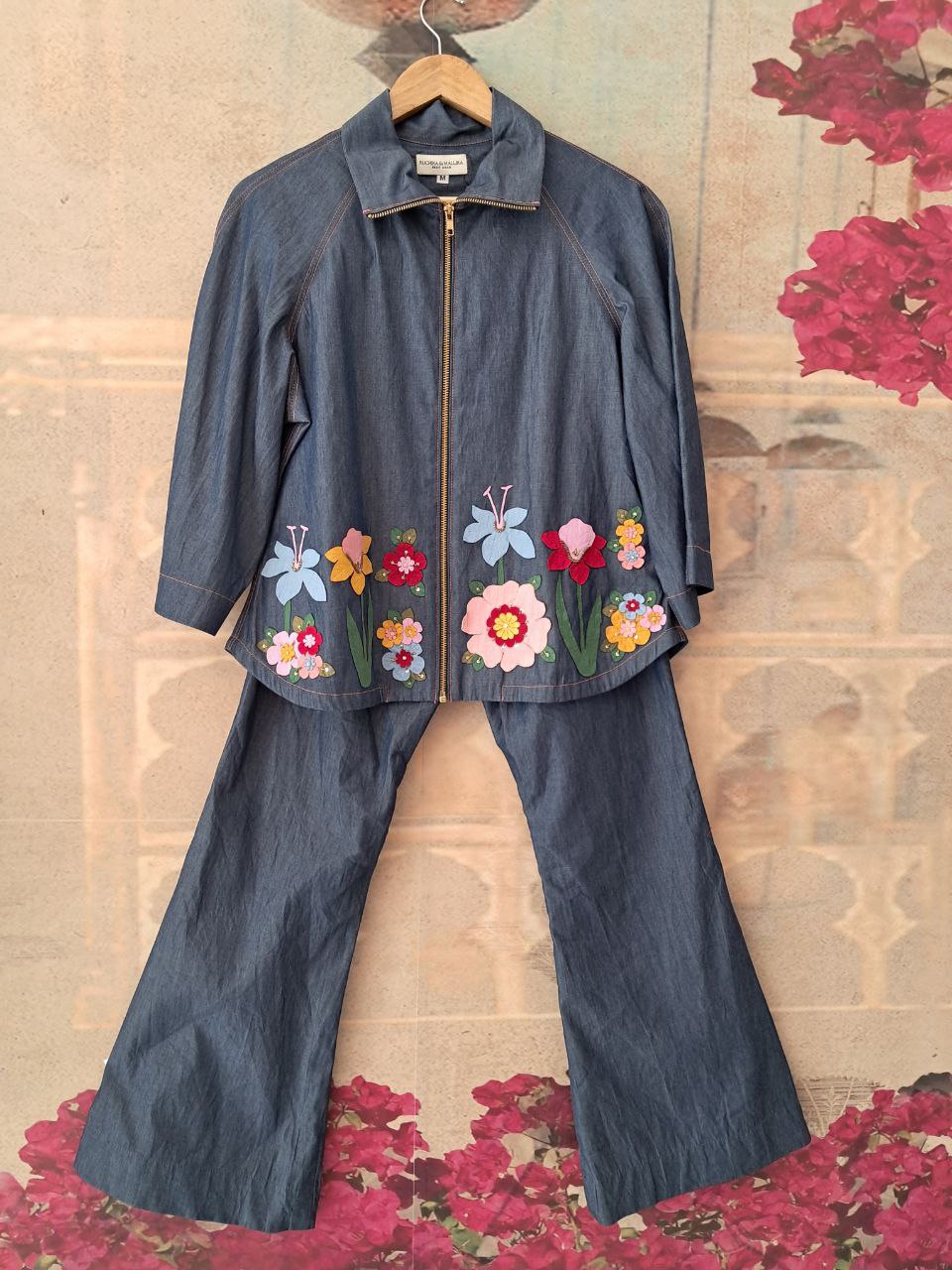 BADABAGH DENIM JACKET SET