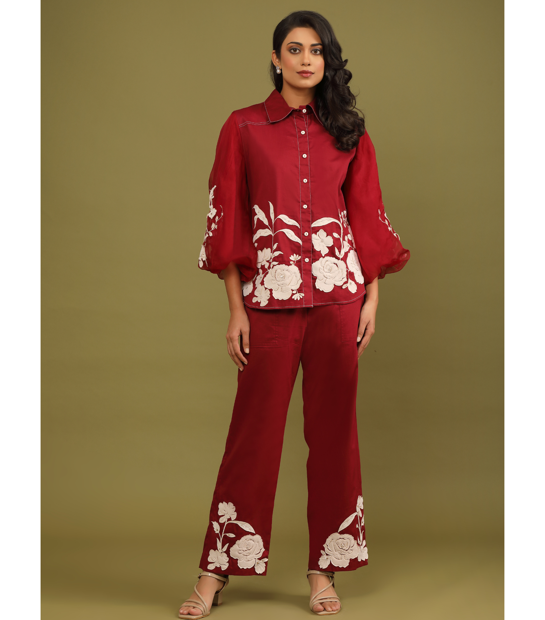 WHITE GULAB CLASSIC CO-ORD SET