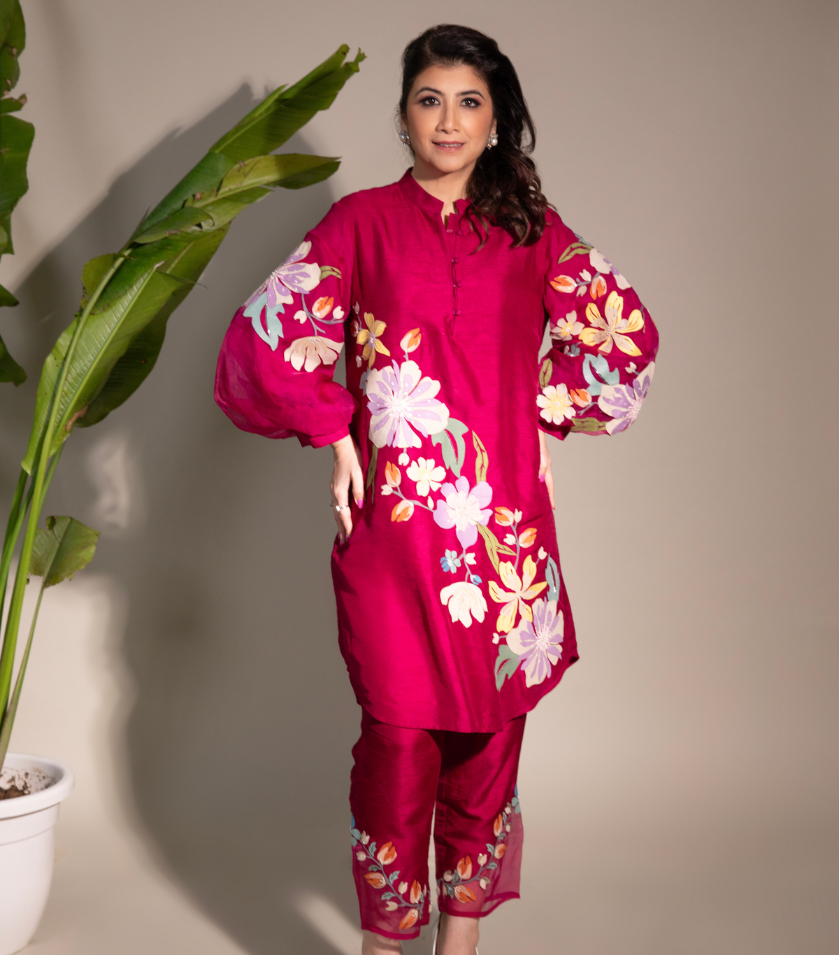 RANI VALLEY OF FLOWERS TUNIC SET