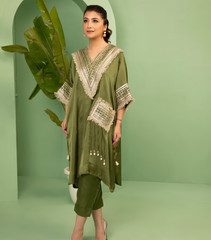 GEOMETRIC LACE KAFTAN