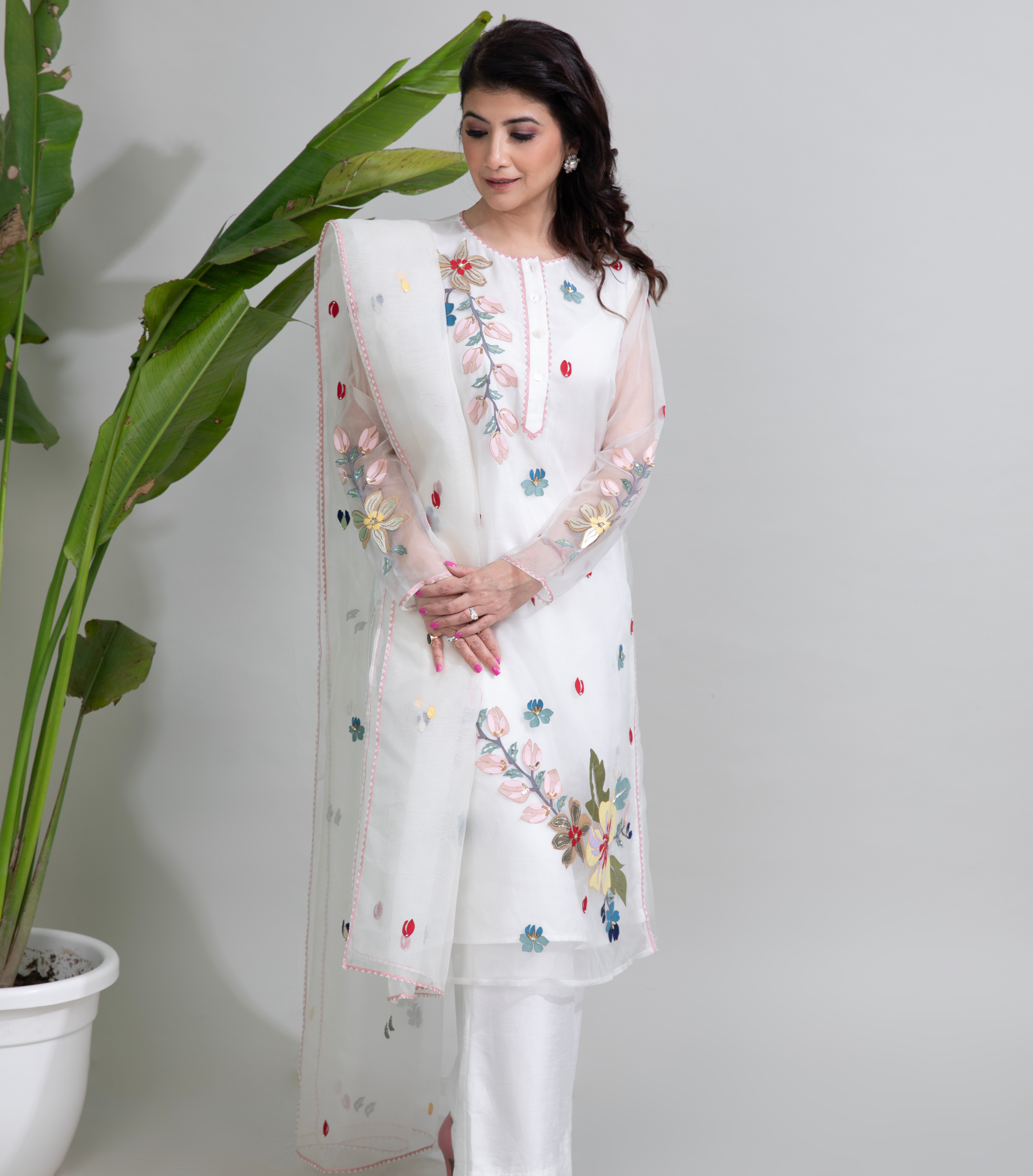 FALLING TULIP KURTA SET