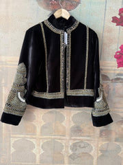 OBSIDIAN GLOW JACKET BLACK VELVET